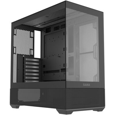 Sama Gears V40E, Black ATX Mid-tower Case (ATX, mATX, Mini-ITX), PC Gehäuse, Schwarz Sama Gears V40E, Black ATX Mid-tower Case (ATX, mATX, Mini-ITX), PC Gehäuse, Schwarz