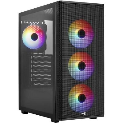 Aerocool Designer v2 (ATX, mATX, Mini-ITX), PC Gehäuse, Schwarz Aerocool Designer v2 (ATX, mATX, Mini-ITX), PC Gehäuse, Schwarz