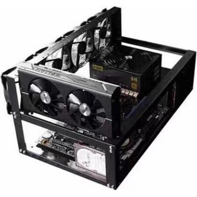 PowerGuard GPU Mining Rig Case, PC Gehäuse, Schwarz PowerGuard GPU Mining Rig Case, PC Gehäuse, Schwarz