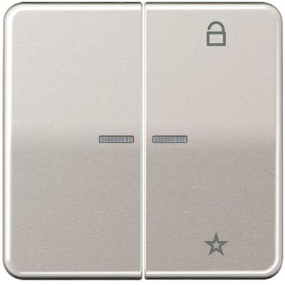 JUNG FMCD1701PT, Schalter + Taster, Silber JUNG FMCD1701PT, Schalter + Taster, Silber