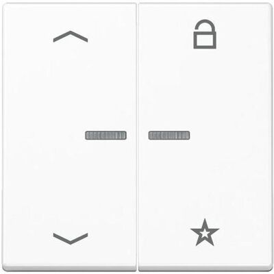 JUNG FMA1701BFPWW, Schalter + Taster, Weiss JUNG FMA1701BFPWW, Schalter + Taster, Weiss