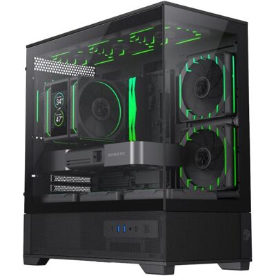 GameMax Vista 2 MB (ITX, Mini-ATX), PC Gehäuse, Schwarz GameMax Vista 2 MB (ITX, Mini-ATX), PC Gehäuse, Schwarz