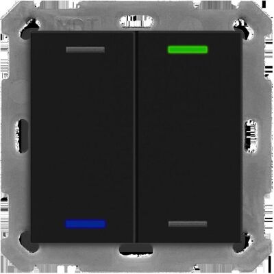 MDT KNX Taster, Schalter + Taster, Schwarz MDT KNX Taster, Schalter + Taster, Schwarz
