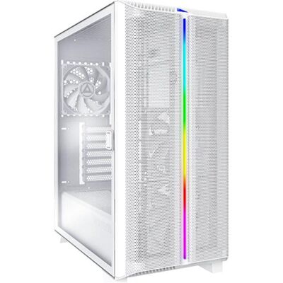 Montech SKY ONE Lite, Midi-Tower, Tempered Glass - weiss (ATX, mATX, Mini-ITX), PC Gehäuse, Weiss Montech SKY ONE Lite, Midi-Tower, Tempered Glass - weiss (ATX, mATX, Mini-ITX), PC Gehäuse, Weiss