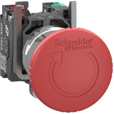 Schneider Electric Not-Aus 1S 1Ö Dreh. Überl., Schalter + Taster, Schwarz Schneider Electric Not-Aus 1S 1Ö Dreh. Überl., Schalter + Taster, Schwarz