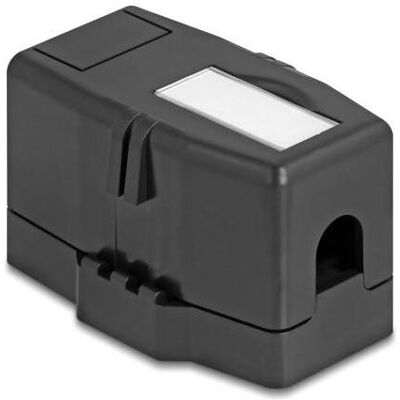 Delock Keystone Leergehäuse 1 Port mit magnetischer Untersei (Gehäuse), Elektronikzubehör + Gehäuse, Schwarz Delock Keystone Leergehäuse 1 Port mit magnetischer Untersei (Gehäuse), Elektronikzubehör + Gehäuse, Schwarz