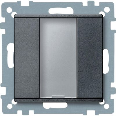 Schneider Taster 1fach plus, anthrazit, System M MTN627514, Schalter + Taster, Grau Schneider Taster 1fach plus, anthrazit, System M MTN627514, Schalter + Taster, Grau