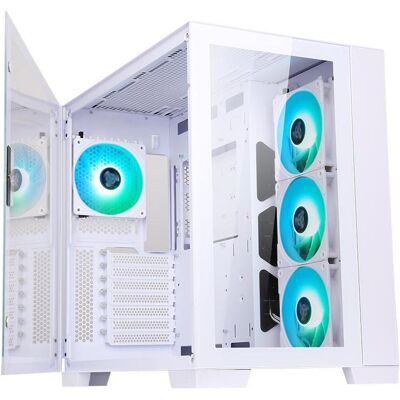 Itek Boitier Moyen Tour ATX Dark Cave RGB avec panneau vitré (Blanc) (ATX, mATX, Mini-ITX), PC Gehäuse, Weiss Itek Boitier Moyen Tour ATX Dark Cave RGB avec panneau vitré (Blanc) (ATX, mATX, Mini-ITX), PC Gehäuse, Weiss