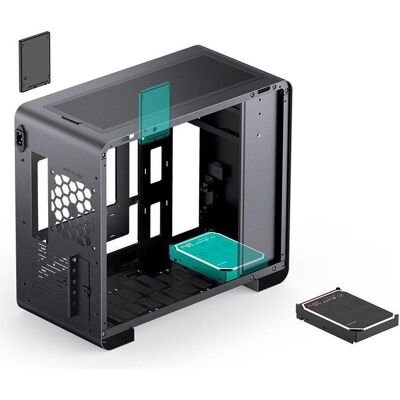 Jonsbo U4 Mini Mesh (mATX, Mini-ITX), PC Gehäuse, Schwarz Jonsbo U4 Mini Mesh (mATX, Mini-ITX), PC Gehäuse, Schwarz