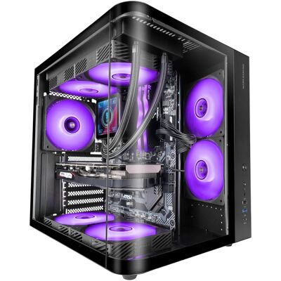 Mars Gaming Mc-Curv (ATX, mATX, Mini-ITX), PC Gehäuse, Schwarz Mars Gaming Mc-Curv (ATX, mATX, Mini-ITX), PC Gehäuse, Schwarz