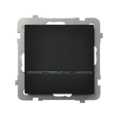 Ospel ŁP-1RS/m/33, Schalter + Taster, Schwarz Ospel ŁP-1RS/m/33, Schalter + Taster, Schwarz
