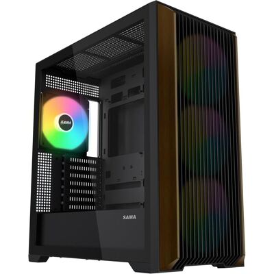 Sama Gears Z60, Black ATX Mid-tower Case (ATX, ITX, mATX), PC Gehäuse, Schwarz Sama Gears Z60, Black ATX Mid-tower Case (ATX, ITX, mATX), PC Gehäuse, Schwarz