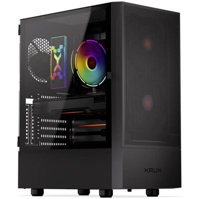 Krux Obudowa Nadir (mATX, Mini-ITX), PC Gehäuse, Schwarz Krux Obudowa Nadir (mATX, Mini-ITX), PC Gehäuse, Schwarz