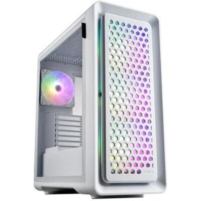 FSP CUT593A Weiß RGB E-ATX PC-Gehäuse - Tempered Glas FSP CUT593A Weiß RGB E-ATX PC-Gehäuse - Tempered Glas