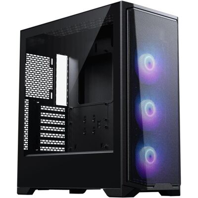 Phanteks PC-Gehäuse Eclipse G370A RGB Schwarz, Unterstützte (ATX, E-ATX, mATX, Mini-ITX, SSI EEB), PC Gehäuse, Schwarz Phanteks PC-Gehäuse Eclipse G370A RGB Schwarz, Unterstützte (ATX, E-ATX, mATX, Mini-ITX, SSI EEB), PC Gehäuse, Schwarz