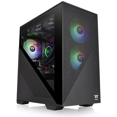 Thermaltake Divider 170 TG ARGB (mATX), PC Gehäuse, Schwarz Thermaltake Divider 170 TG ARGB (mATX), PC Gehäuse, Schwarz