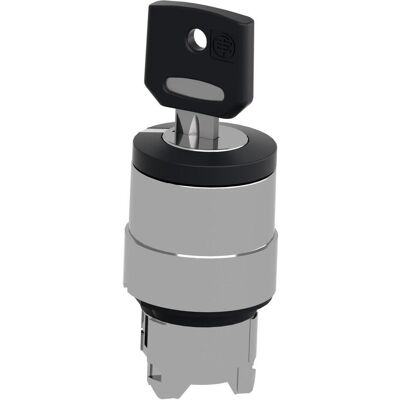 Schneider Electric ZB4BG2F034 Schlüsselschalter Nr.F034 2St. 90° rast. D22mm Metall, Schalter + Taster, Silber, Schwarz Schneider Electric ZB4BG2F034 Schlüsselschalter Nr.F034 2St. 90° rast. D22mm Metall, Schalter + Taster, Silber, Schwarz