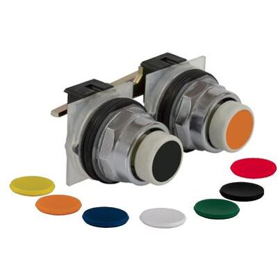 Schneider Electric 9001KR11UH1H1 Pushbutton, 7 colors for selection, Ø 30, mech. Locked, both, Schalter + Taster, Mehrfarbig Schneider Electric 9001KR11UH1H1 Pushbutton, 7 colors for selection, Ø 30, mech. Locked, both, Schalter + Taster, Mehrfarbig