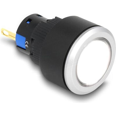 Delock 16 mm Kunststoff Signallampe weiss / Lötversion (Gehäuse), Elektronikzubehör + Gehäuse, Weiss, Schwarz, Silber Delock 16 mm Kunststoff Signallampe weiss / Lötversion (Gehäuse), Elektronikzubehör + Gehäuse, Weiss, Schwarz, Silber