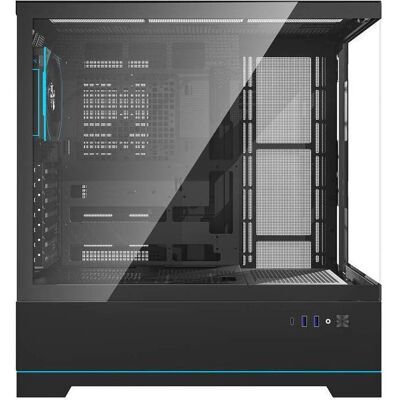 Darkflash Tech DY451 Pro (ATX, ITX, mATX), PC Gehäuse, Schwarz Darkflash Tech DY451 Pro (ATX, ITX, mATX), PC Gehäuse, Schwarz