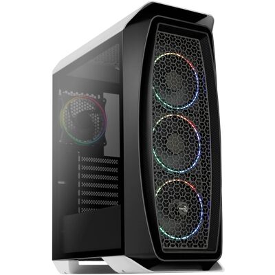 Aerocool Aero One Eclipse - Tempered Glass Edition (ATX, mATX, Mini-ITX), PC Gehäuse, Weiss Aerocool Aero One Eclipse - Tempered Glass Edition (ATX, mATX, Mini-ITX), PC Gehäuse, Weiss