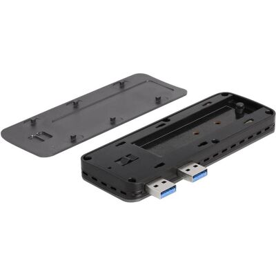 Delock USB 3.2 Gen 2 Gehäuse für PlayStation5 mit M.2 NVMe Slot (M.2), Festplattengehäuse, Grau Delock USB 3.2 Gen 2 Gehäuse für PlayStation5 mit M.2 NVMe Slot (M.2), Festplattengehäuse, Grau