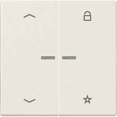 JUNG FMLS1701P, Schalter + Taster, Weiss JUNG FMLS1701P, Schalter + Taster, Weiss