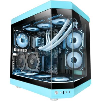 Mars Gaming Boitier Moyen Tour ATX MC-3T RGB avec panneaux vitrés (Noir) (ATX, mATX, Mini-ITX), PC Gehäuse, Weiss Mars Gaming Boitier Moyen Tour ATX MC-3T RGB avec panneaux vitrés (Noir) (ATX, mATX, Mini-ITX), PC Gehäuse, Weiss