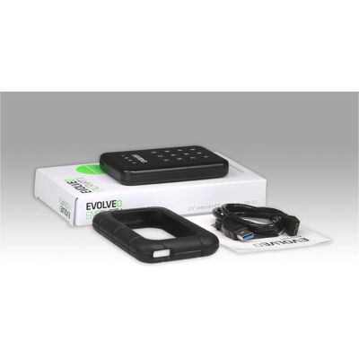 Evolveo 2.5" Encrypt 1, externà rámeÄek na HDD, USB 3.0, Festplattengehäuse, Schwarz Evolveo 2.5" Encrypt 1, externà rámeÄek na HDD, USB 3.0, Festplattengehäuse, Schwarz