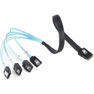PowerGuard Mini SAS SFF-8087 to 4x SATA 7-Pin Breakout Cable 1m (100 cm, Mini-SAS, SATA), Interne Kabel (PC) PowerGuard Mini SAS SFF-8087 to 4x SATA 7-Pin Breakout Cable 1m (100 cm, Mini-SAS, SATA), Interne Kabel (PC)