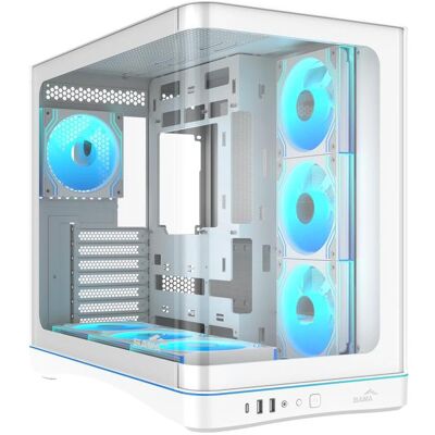 Sama V62, White Mid-tower Case (ATX, ITX, mATX), PC Gehäuse, Weiss Sama V62, White Mid-tower Case (ATX, ITX, mATX), PC Gehäuse, Weiss