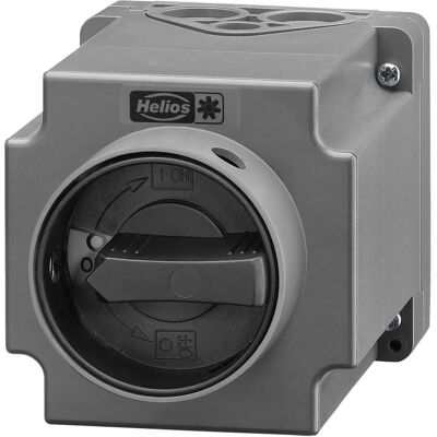 Helios HELI RHS 6+2 Revisions-/Hauptschalter 6-polig, 400 V, IP 65, Elektronikzubehör + Gehäuse Helios HELI RHS 6+2 Revisions-/Hauptschalter 6-polig, 400 V, IP 65, Elektronikzubehör + Gehäuse
