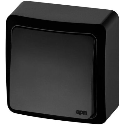 Elektro-Plast Single Pole Switch Black, Schalter + Taster, Schwarz Elektro-Plast Single Pole Switch Black, Schalter + Taster, Schwarz