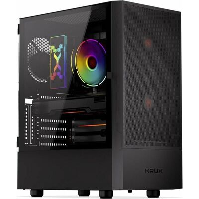 Krux Obudowa Nadir (mATX, Mini-ITX), PC Gehäuse, Schwarz Krux Obudowa Nadir (mATX, Mini-ITX), PC Gehäuse, Schwarz