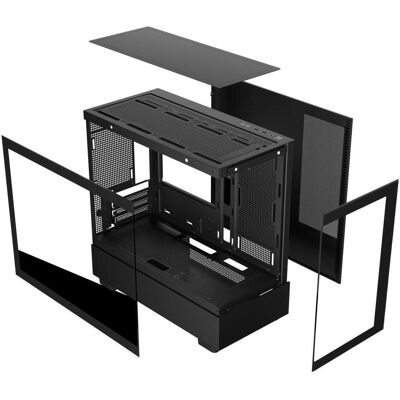 KeepOut XC-301 GLASS (mATX, Mini-ITX), PC Gehäuse, Schwarz KeepOut XC-301 GLASS (mATX, Mini-ITX), PC Gehäuse, Schwarz
