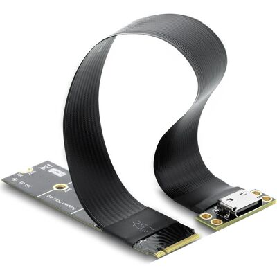 Delock M.2 Key M zu 1 x OCuLink SFF-8612 Konverter mit 20 cm (20 cm), Interne Kabel (PC) Delock M.2 Key M zu 1 x OCuLink SFF-8612 Konverter mit 20 cm (20 cm), Interne Kabel (PC)