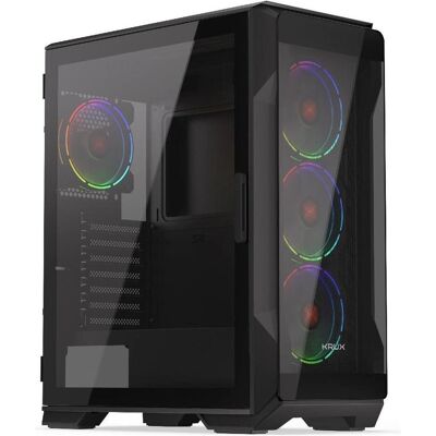 Krux Obudowa Heko (ATX, Mini-ITX), PC Gehäuse, Schwarz Krux Obudowa Heko (ATX, Mini-ITX), PC Gehäuse, Schwarz
