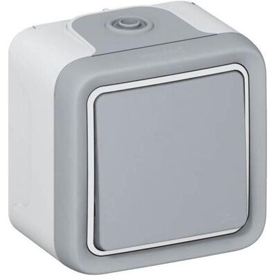 Legrand Plexo Classic Wippschalter Kreuz Feuchtraum Aufputz Plexo 55, Schalter + Taster, Grau Legrand Plexo Classic Wippschalter Kreuz Feuchtraum Aufputz Plexo 55, Schalter + Taster, Grau