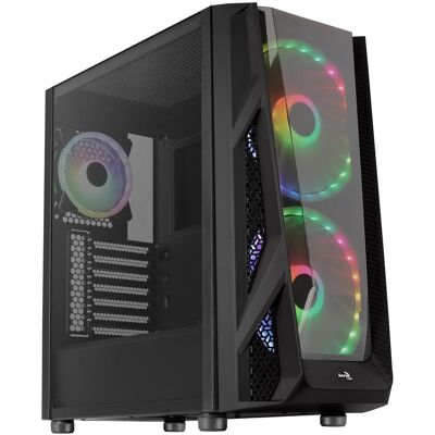 Aerocool NightHawk Duo (ATX, mATX, Mini-ITX), PC Gehäuse, Schwarz Aerocool NightHawk Duo (ATX, mATX, Mini-ITX), PC Gehäuse, Schwarz
