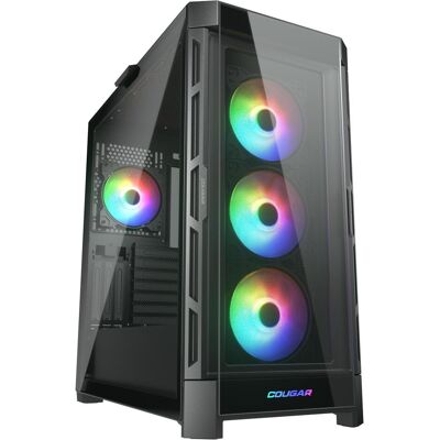Cougar CGR-5AD1B-RGB (ATX, mATX, Mini-ITX, SSI CEB), PC Gehäuse, Schwarz Cougar CGR-5AD1B-RGB (ATX, mATX, Mini-ITX, SSI CEB), PC Gehäuse, Schwarz