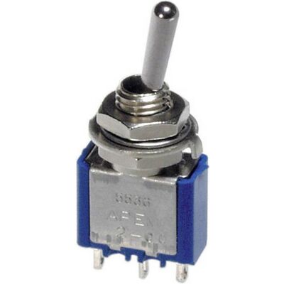 APEM Hebelschalter 250 V/AC 3 A, Schalter + Taster, Silber APEM Hebelschalter 250 V/AC 3 A, Schalter + Taster, Silber
