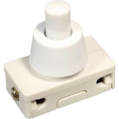 interBär Druckschalter 250 V/AC 2 A 1 x Aus/Ein rastend 1 St., Schalter + Taster, Weiss interBär Druckschalter 250 V/AC 2 A 1 x Aus/Ein rastend 1 St., Schalter + Taster, Weiss