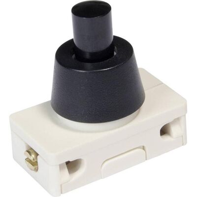 interBär Druckschalter 250 V/AC 2 A 1 x Aus/Ein rastend 1 St., Schalter + Taster, Schwarz interBär Druckschalter 250 V/AC 2 A 1 x Aus/Ein rastend 1 St., Schalter + Taster, Schwarz