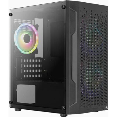 Aerocool Mini Trinity (mATX), PC Gehäuse, Schwarz Aerocool Mini Trinity (mATX), PC Gehäuse, Schwarz