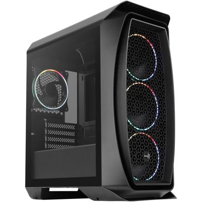 Aerocool Aero One Mini Eclipse-G-BK-v1 (mATX, Mini-ITX), PC Gehäuse, Schwarz Aerocool Aero One Mini Eclipse-G-BK-v1 (mATX, Mini-ITX), PC Gehäuse, Schwarz