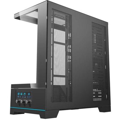 Darkflash Tech Darkflash DY451 computer case without fans (black) (ATX, ITX, mATX), PC Gehäuse, Schwarz Darkflash Tech Darkflash DY451 computer case without fans (black) (ATX, ITX, mATX), PC Gehäuse, Schwarz