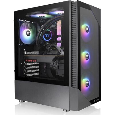 Thermaltake Tt View 200 TG ARGB Black CA-1X3-00M1WN-00 (ATX, mATX, Mini-ITX), PC Gehäuse, Schwarz Thermaltake Tt View 200 TG ARGB Black CA-1X3-00M1WN-00 (ATX, mATX, Mini-ITX), PC Gehäuse, Schwarz