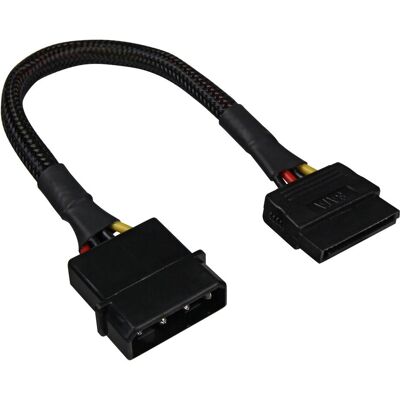 Sharkoon SATA Stromadapter Adapter, schwarz, 15cm (15 cm, SATA), Interne Kabel (PC) Sharkoon SATA Stromadapter Adapter, schwarz, 15cm (15 cm, SATA), Interne Kabel (PC)