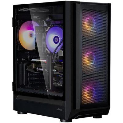Zalman i6 Black, RGB fan x4 T/G (ATX, E-ATX, Mini-ITX), PC Gehäuse, Schwarz Zalman i6 Black, RGB fan x4 T/G (ATX, E-ATX, Mini-ITX), PC Gehäuse, Schwarz