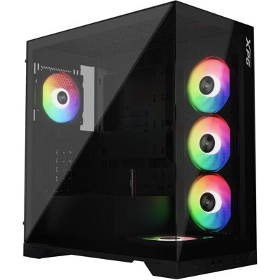 Adata XPG INVADER X/Midi Tower/Transpar./??ern?? (ATX, mATX, Mini-ITX), PC Gehäuse, Schwarz Adata XPG INVADER X/Midi Tower/Transpar./??ern?? (ATX, mATX, Mini-ITX), PC Gehäuse, Schwarz